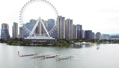 端阳未到 龙舸争先|龙舟|晋安湖|闽都|福州市|福建省_新浪体育_新浪新闻